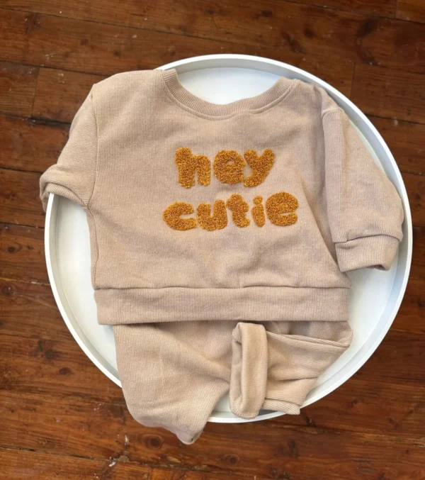 Ensemble Hey Cutie - Vêtement Bébé Doux 2